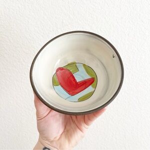 ZPots Handmade Heart World Mini Bowl